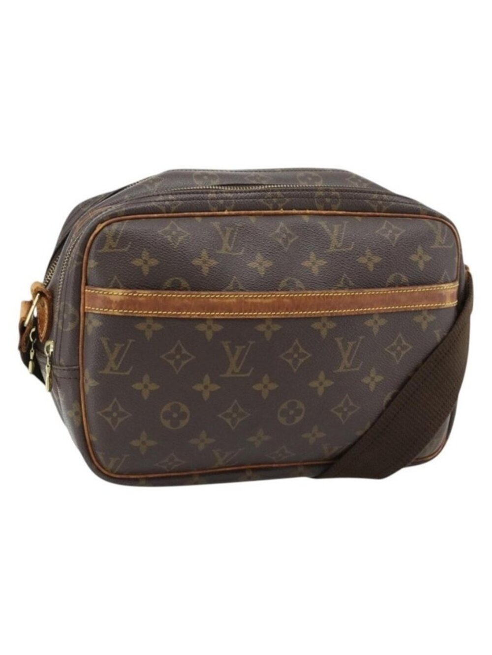 Authentic LOUIS VUITTON Monogram Reporter PM Shoulder Bag M45254 LV